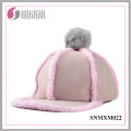 2015 Niftic Ladies Hiphop Hat Peluche de peluche bola plana con borde Cap (SNMXM022)